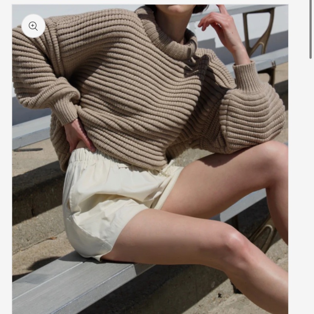 Na Nin Romy Cotton Balloon Sleeve Sweater